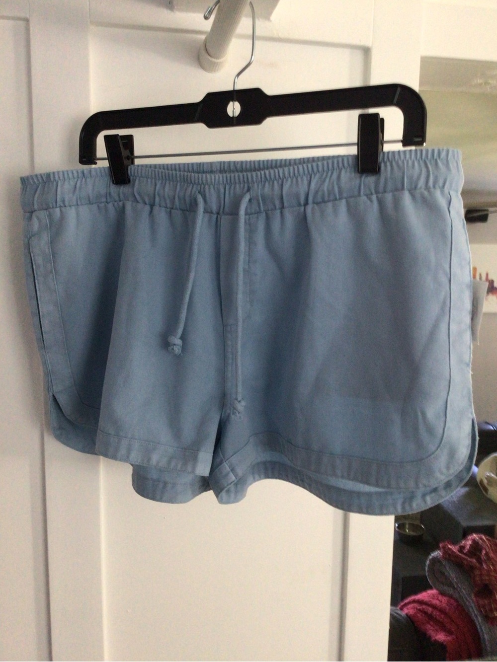 Double Zero Light Blue Athletic Pull-On Shorts size large